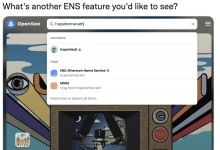 OpenSea 已支持按 ENS 形式搜索相关账户与 NFT 项目-币圈最新消息