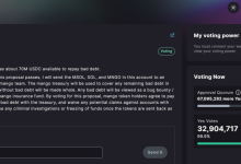 Mango 攻击者发起用 Mango 财库偿还坏账提案投票，投票将于 3 天后结束-币圈最新消息